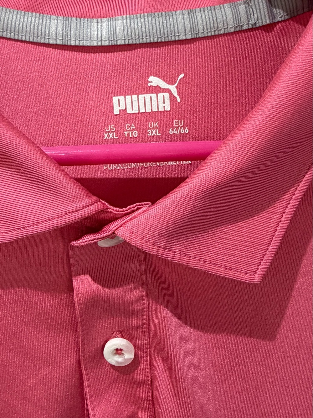 Puma Men’s Pink Button-Down Casual Shirt